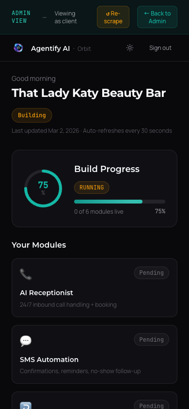 Orbit mobile Dark Mode