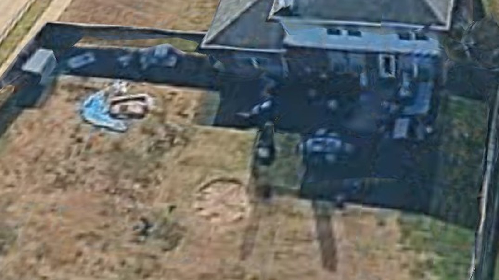 The backyard isolated with a bounding box crop so the edit model stays inside the target yard